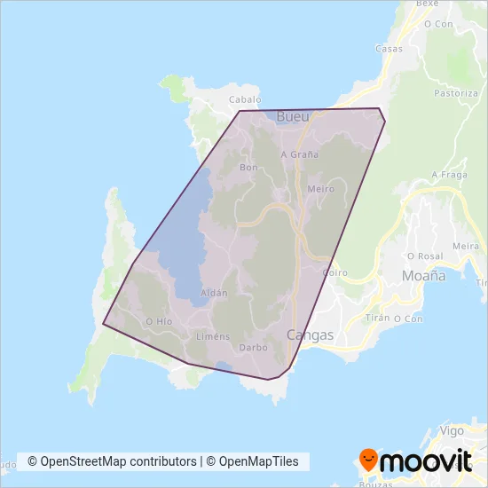 Cerqueiro coverage area map