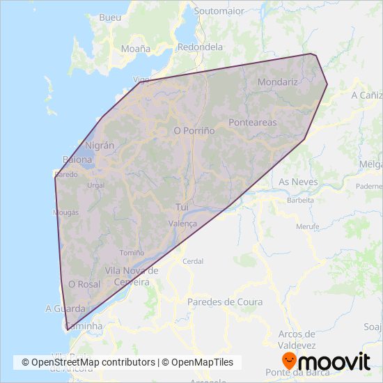Lugove coverage area map