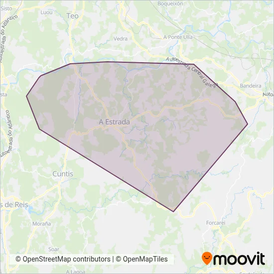UTE VI.VE A Estrada coverage area map
