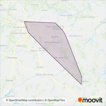 UTE XG602 (Socitransa & Monbus) coverage area map
