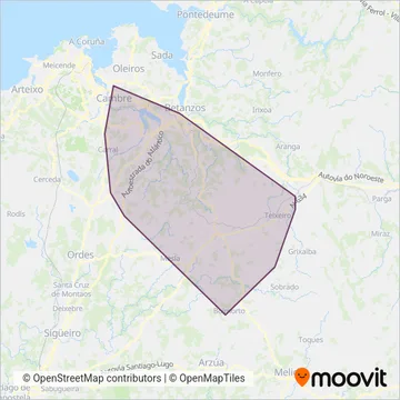 UTE Hércules coverage area map