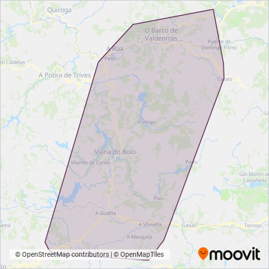 Mapa del área de cobertura de Atvisa
