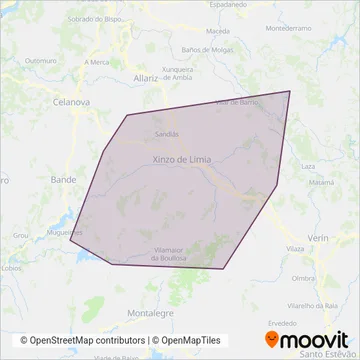 UTE XG611 (Socitransa - Monbus - Autocares Reza) coverage area map
