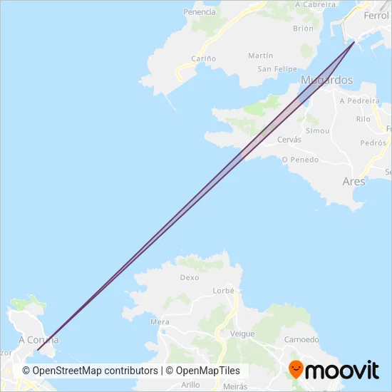 Cruceros Marítimos Fernández Cabana S.L. coverage area map
