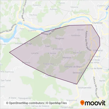 Autocares Alfer coverage area map
