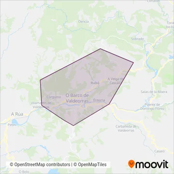 Cobertura del mapa de UTE XG708 (Monbus y Atvisa)