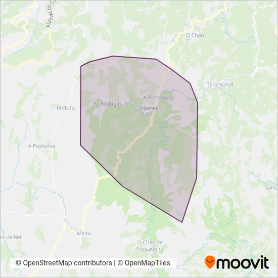 UTE Rodil coverage area map