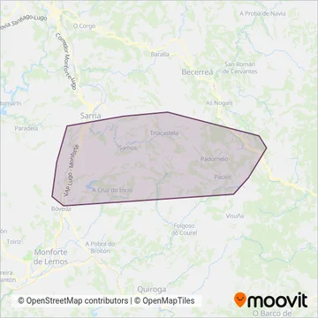 Cobertura del mapa de UTE XG724
