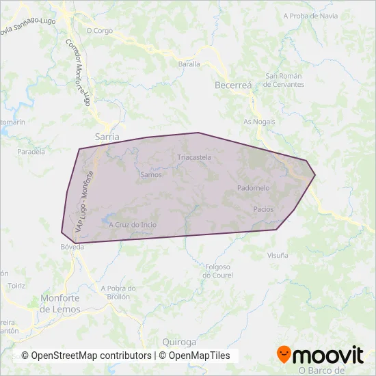 UTE XG724 coverage area map