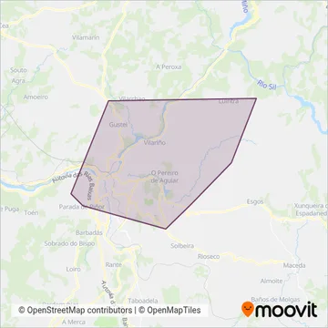 Cobertura del mapa de UTE XG688 (Autos González - Monbus)