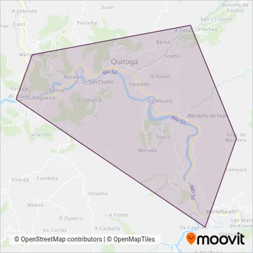 Cobertura del mapa de UTE XG717 (Aguas de Incio, S.A. e Empresa Luber, S.L.)