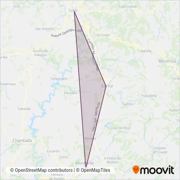 RENFE (Servicios Alternativos por Carretera 🚌) coverage area map