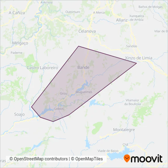 Cobertura del mapa de UTE Río Caldo (Gavilanes, Rutas 82 e Antonio Salgado Pérez)