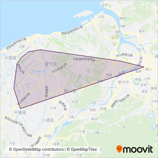 Taoyuan Metro coverage area map