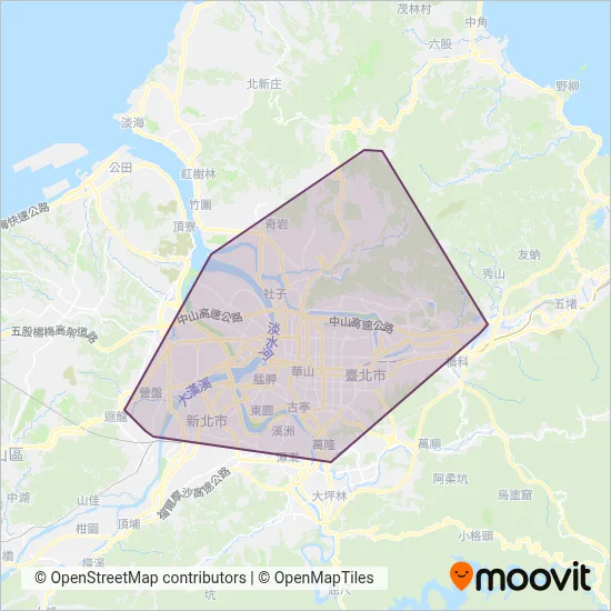 Capital Bus Co., Ltd. coverage area map
