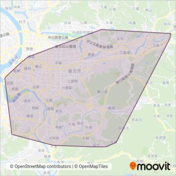 Shin-Shin Bus Co., Ltd. coverage area map