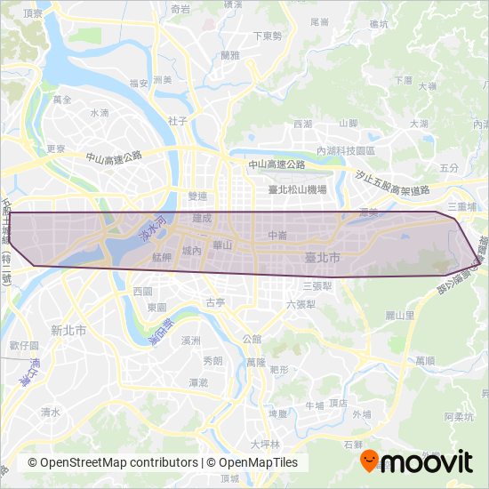 大有巴士 Citiair Bus Co., Ltd. coverage area map