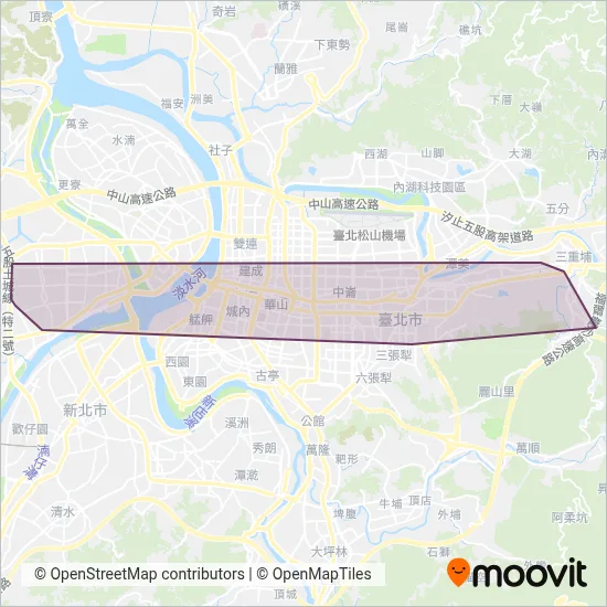 Citiair Bus Co., Ltd. coverage area map
