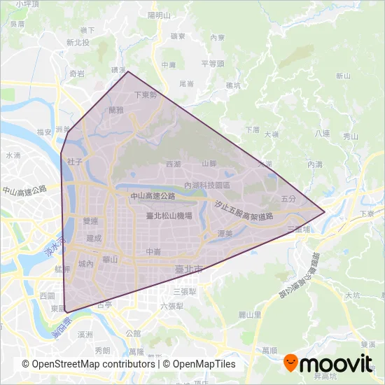 Kuang-Hua Bus Co., Ltd. coverage area map