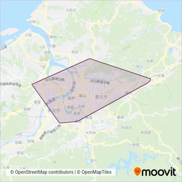 中興巴士 coverage area map