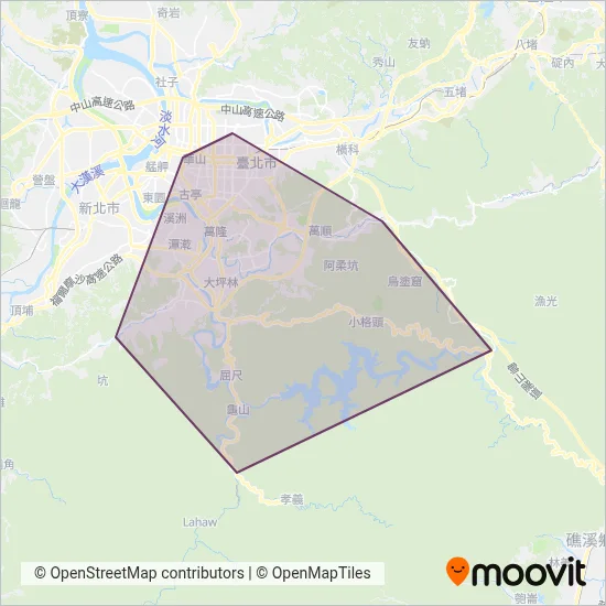 Sindian Bus Co., Ltd. coverage area map