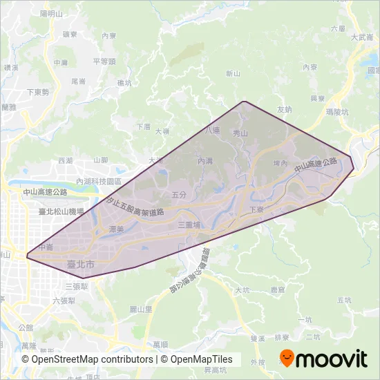 New Taipei Bus Co., Ltd. coverage area map