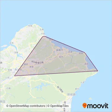 Keelung Bus coverage area map