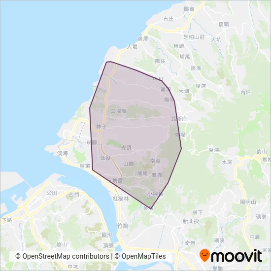 Tamsui District Office coverage area map