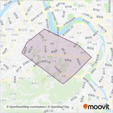 中和區公所 coverage area map