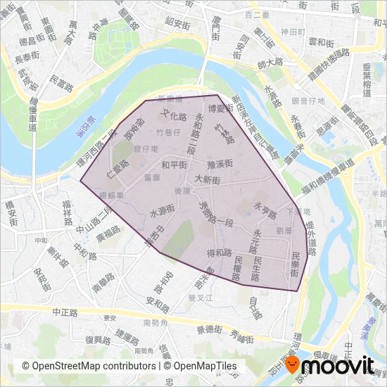 Yonghe District Office coverage area map