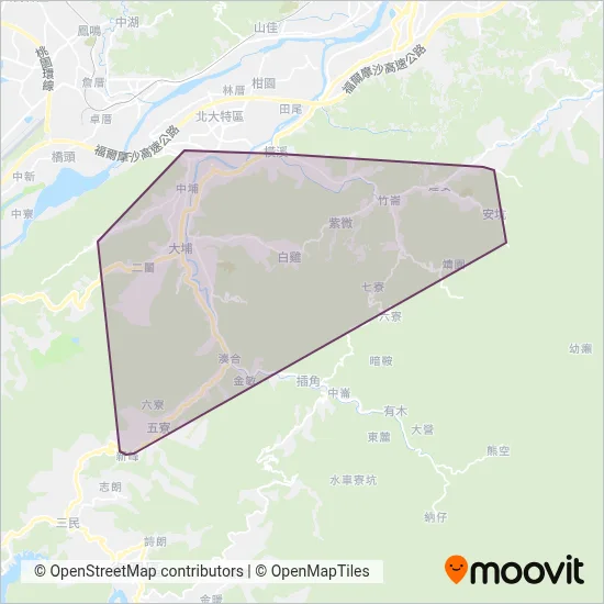 Sanxia District Office coverage area map