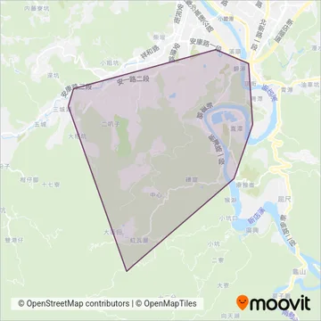 新店區公所 coverage area map