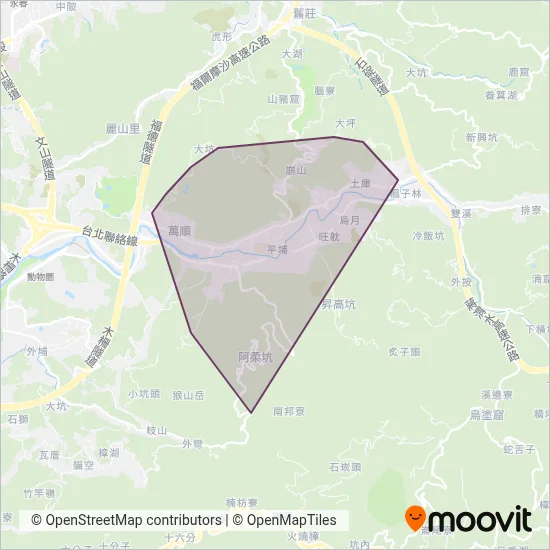 Shenkeng District Office coverage area map