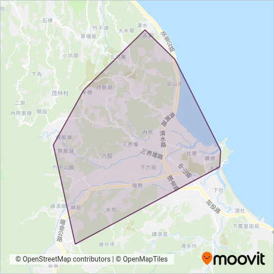 Jinshan District Office coverage area map