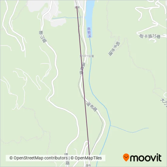 烏來觀光 (Tram) coverage area map