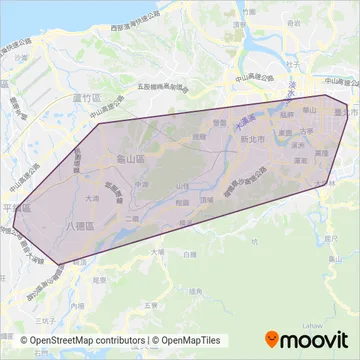 中壢客運 coverage area map