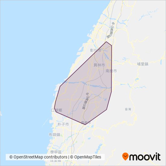 臺西客運 Taisi Bus Co., Ltd. coverage area map