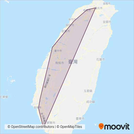 Ho-Hsin BUS coverage area map