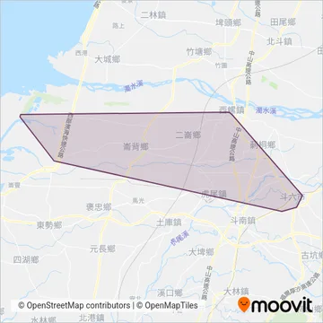 日統客運 coverage area map