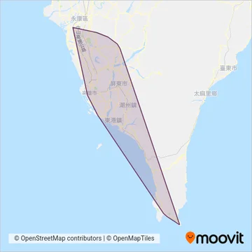 高雄客運 coverage area map
