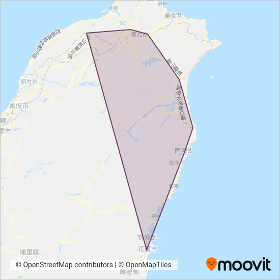 Kamalan Bus coverage area map