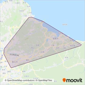基隆客運 Keelung Bus coverage area map