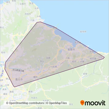 基隆客運 Keelung Bus coverage area map