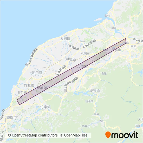 HowTai Bus coverage area map