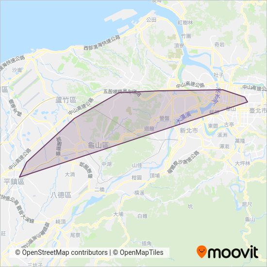 汎航通運 Formosa Fairway Corporation線路的覆蓋範圍