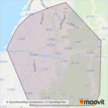 員林客運 coverage area map