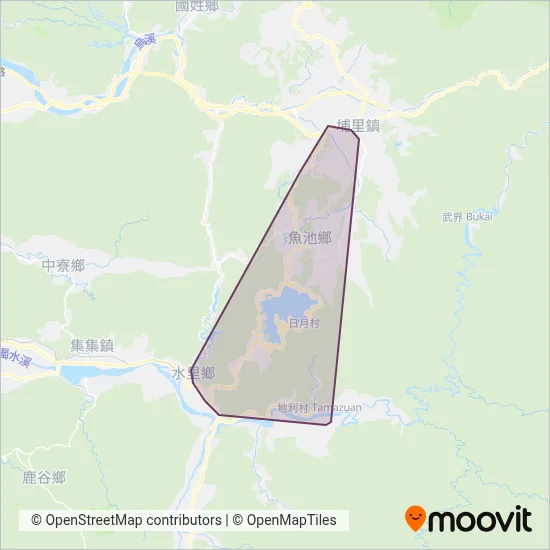 Green Bus coverage area map