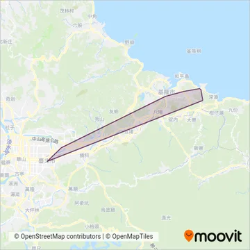 大都會客運 MTC Bus coverage area map