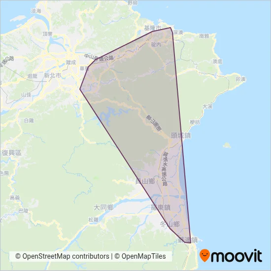 MTC Bus coverage area map