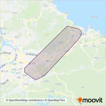 泰樂客運 coverage area map